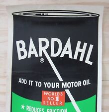 UNUSED Vintage BARDAHL ADD IT TO YOUR MOTOR OIL Can Big Water Slide Window Decal picture
