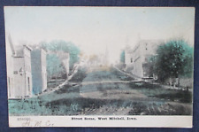 ca1910 Mitchell Iowa Street Scene Postcard picture