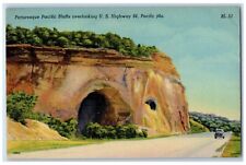 1948 Pacific Bluffs Overlooking US Highway 66 Car Pacific Missouri MO Postcard picture