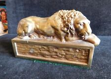 Vintage Brass Lion Library Single Bookend picture