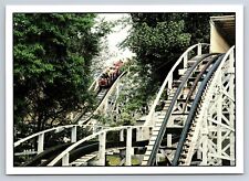 Postcard PA Kennywood Amusement Park Jack Rabbit Wooden Roller Coaster AU13 picture
