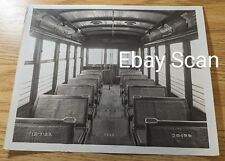 Vintage Photograph PTC Philadelphia Transportation Co. Trolley Interior 1924 picture