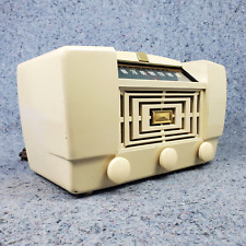 RCA Victor Tube Radio Model 66X12 AM Golden Throat Vintage 1940s MCM Working picture