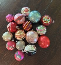 Antique Vintage Christmas Ornaments Glass Indent Shiny Brite Germany Lot of 16 picture