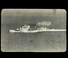 British Cruiser Colony Fiji-Class WWII  Era Ship at Sea 35mm Photo Slide picture