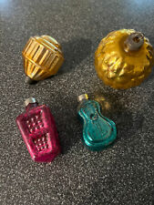 4 Qty. Vintage Early Corning Glass Works Ornaments - 1930 - US picture