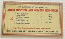 C1920’s Druggist Prescription Ad Atonic Dyspepsia and Nervous Indigestion picture