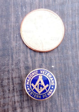 Vintage Masonic Veterans Western Pennsylvania -small enamel pin picture