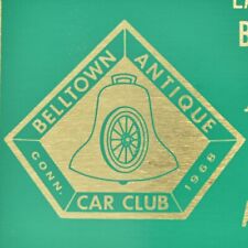 1990 Belltown Antique Car Club Meet East Hampton Connecticut Metal Plaque picture