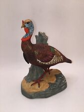1987 Hoffman Distilling Co Mini Wild Turkey Decanter Figurine Ceramic Turkey picture