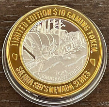 Sierra Sid's Sparks NV $10 Silver Strike 2005 Emigrant Trail 1 of 5 New Case picture