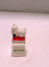 Aviva Snoopy GET WELL Figurine 1966 Japan Procelain 2.25