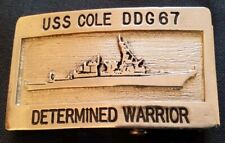 US Navy USS COLE DDG 67 Belt Buckle picture