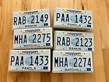 100 Mississippi Guitar License Plates - Good Condition picture