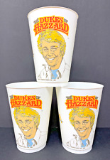 LOT of 3 Vintage 1982 McDonald’s The Dukes Of Hazzard BO Plastic Cups 5