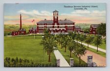 Postcard Thaddeus Stevens School Lancaster Pennsylvania PA, Vintage Linen B4 picture