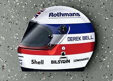 WOW Derek Bell lemans Formula Race Car Helmet Style Sign HD 3D picture