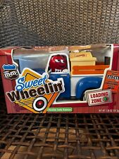 NEW  M&M's MM Sweet Wheelin' Red's Garage Blue Pickup Candy Dispenser picture