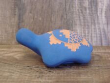 Small Navajo Pottery Hand Etched & Painted Turtle Sculpture Signed YC picture