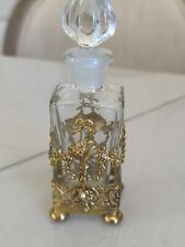 Antique Apollo Perfume Bottle in Stand Bows Swag Ormolu picture