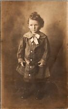 VINTAGE POSTCARD MISS D. JOHNSON AGE THREE YEARS REAL PHOTO TAKEN ON JANUARY 5 1 picture