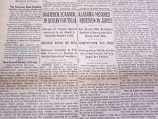 1935 APRIL 6 NEW YORK TIMES - ALABAMA NEGROES ORDERED ON JURIES - NT 3807 picture