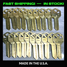 20 ILCO KWIKSET KW-1 House Key Blanks BRASS Maintenance RE Agency-Apartments picture