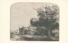 Rembrandt Etching Landscape with Gabled Cottages - Washington, DC picture