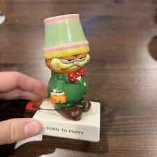 Enesco Garfield Born To Party Ceramic Figurine picture
