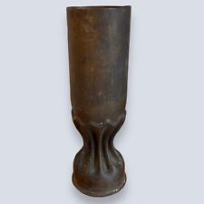 Rare WW1 Trench Art U.S. Army WWI Military Artillery 75mm Shell Case Vase picture