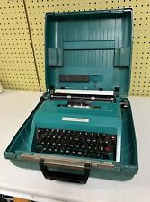 Green Olivetti Studio 45 Manual Typewriter w/ Cover VTG Spain portable picture