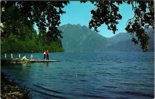 WA-Washington, Lake Crescent, Storm King Mountain, Vintage Postcard picture