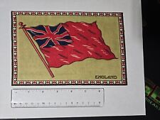 1910s Antique Cigarette Silks England Flag  L👀k  picture