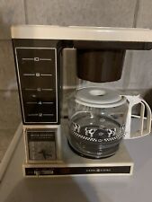 Vintage General Electric GE 10 Cup Brew Starter Coffee Maker With Cows On Pot picture