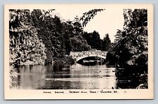 c1948 RPPC Stone Bridge Beacon Hill Park Victoria B.C. VINTAGE Postcard picture