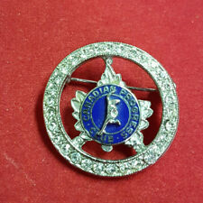 Vintage Canadian Progress Club Brooch. Rhinestone Covered. Intact. Approx. 1