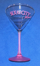 HBO Sex And The City Cosmopolitan Cocktail Glass Barware Miranda Pink Stem picture