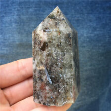 0.37LB RareNatural Ghost quartz crystal obelisk wand point healing TA1273-CAA-c picture