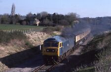 Original 35mm railway slide 47105 BR blue livery  date & location unknown  B02 picture
