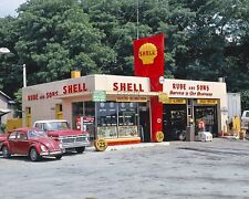 Vintage Shell Station 8x10 Photo Reprint picture