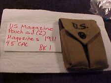 BK# 1 - New Mil Spec 1911 45 ACP (2) 7 Rd Magazines & US Pouch picture