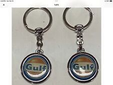 Gulf Keychain Split Ring Advertising Lot Of 2  picture
