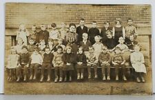 RPPC Ohio Early Class Photo c1908 Young Children Students w/ Teacher Postcard K2 picture