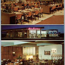 1969 Des Moines, IA Bishop's Buffet Restaurant Chrome @ Merle Hay Plaza Map A195 picture