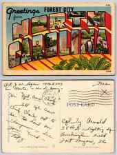 postcard - Greetings from Forrest City. North Carolina - 1944 picture