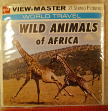 VTG - View Master REELS - Wild Animal Africa WORLD TRAVEL - GAF Corp - 3 Reels picture