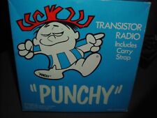VINTAGE PUNCHY HAWAIIN PUNCH TRANSISTOR RADIO RARE WORKING BEAUTIFUL NM 1970's picture