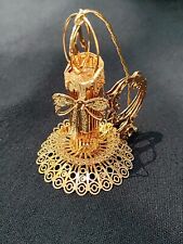 Danbury Mint 23 KT Gold Plated 2001 Candle / Lantern picture
