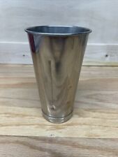 Vtg Milk Shake Mixer Cup, stainless Steel, 7” high, 4” diam picture