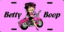 Betty Boop Biker Motorcycle Cartoon License Plate 12